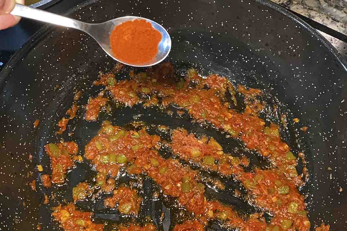 paso a paso arroz con bogavante meloso pimentón