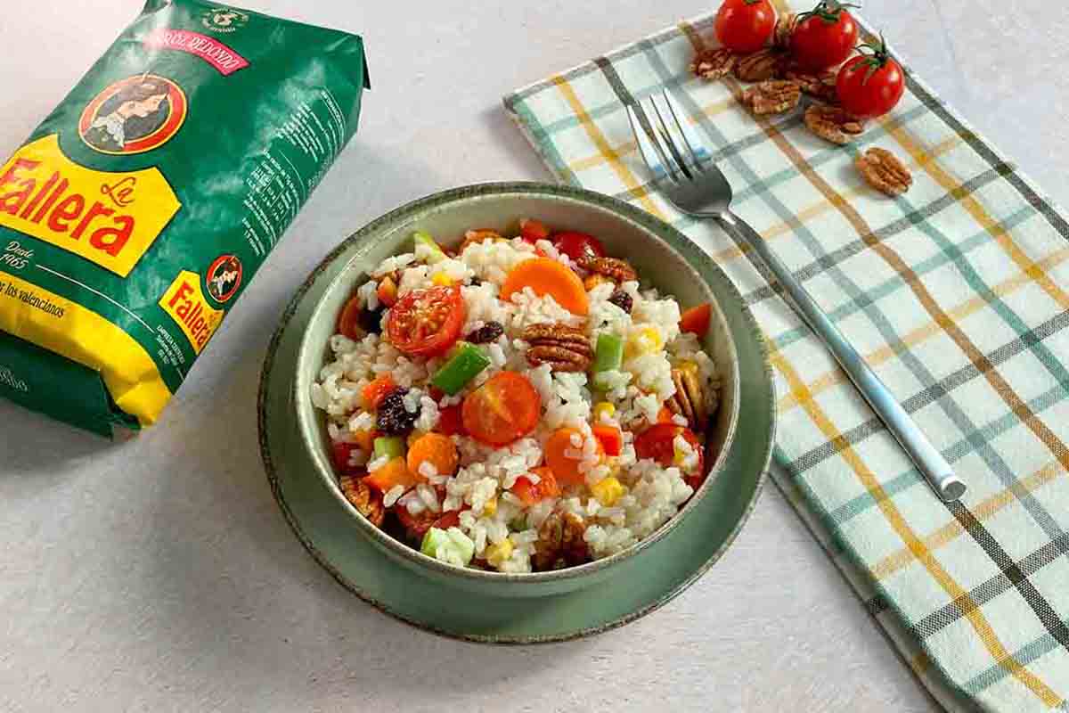 calorías arroz blanco cocido