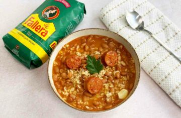 judías pintas con chorizo