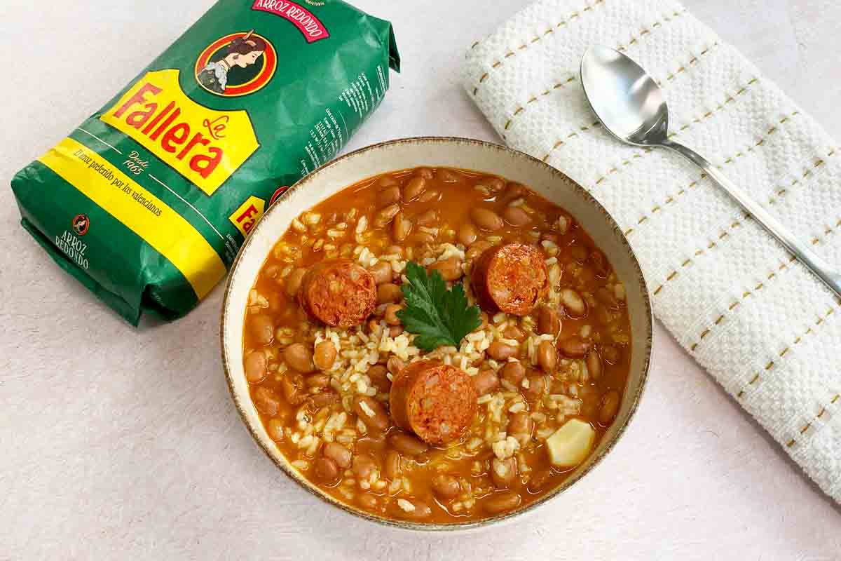 judías pintas con chorizo