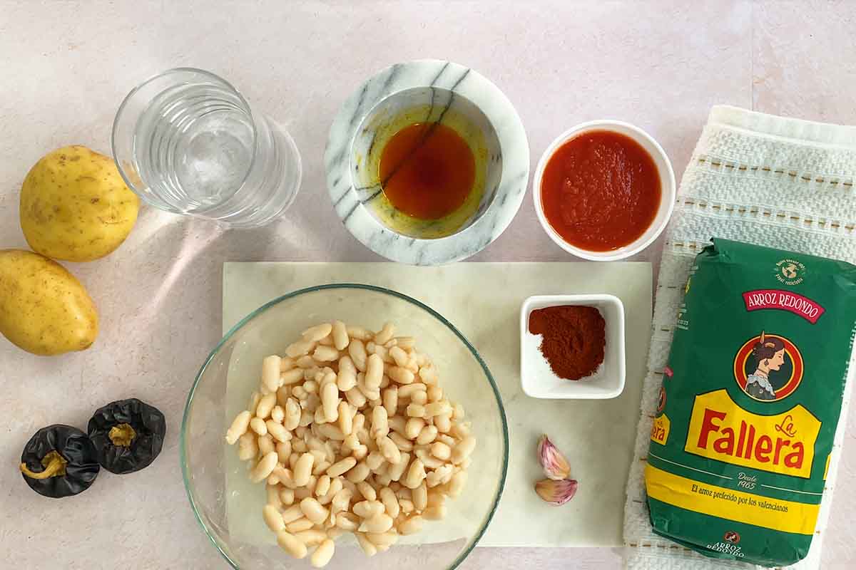 paso a paso habichuelas y arroz ingredientes