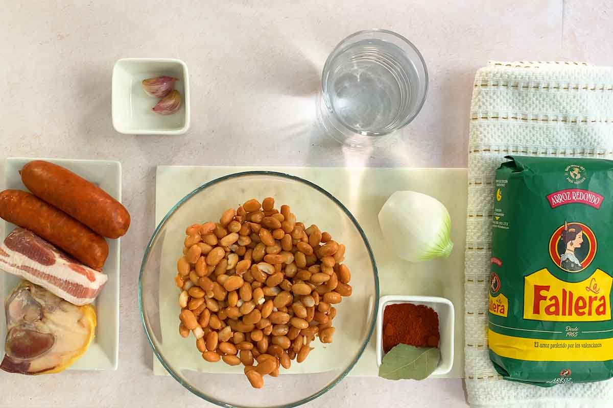 judías pintas con chorizo