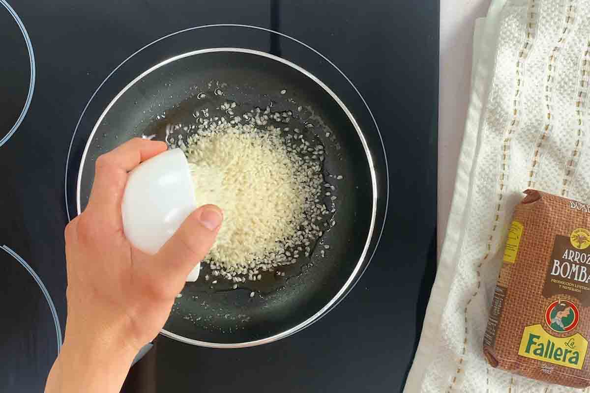 paso a paso risotto carbonara nacarar arroz