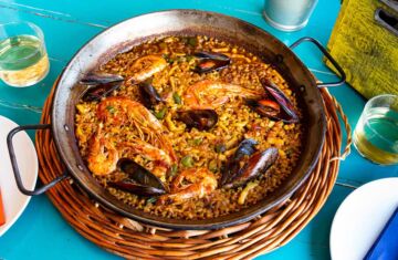 calorías paella marisco