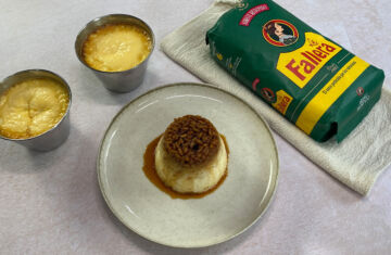 Flan de arroz con leche