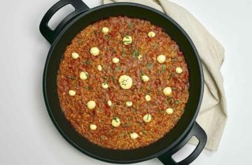 arroz con centollo