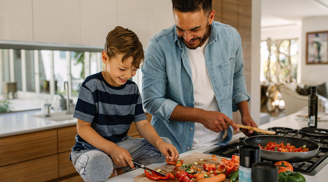 Cenas saludables para niños y adultos