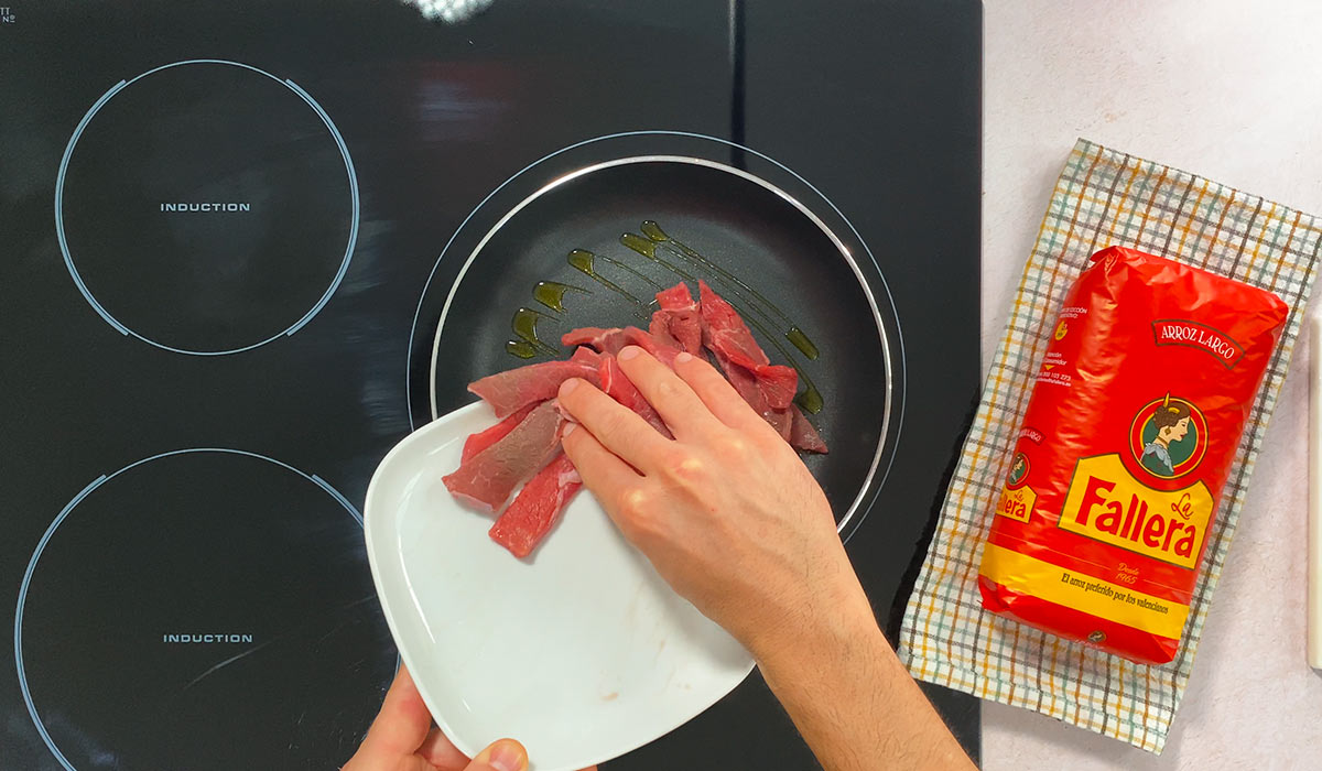 Sellar carne para lomo saltado