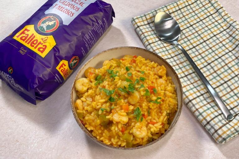 Foto de Arroz caldoso con gambas: receta tradicional y sabrosa