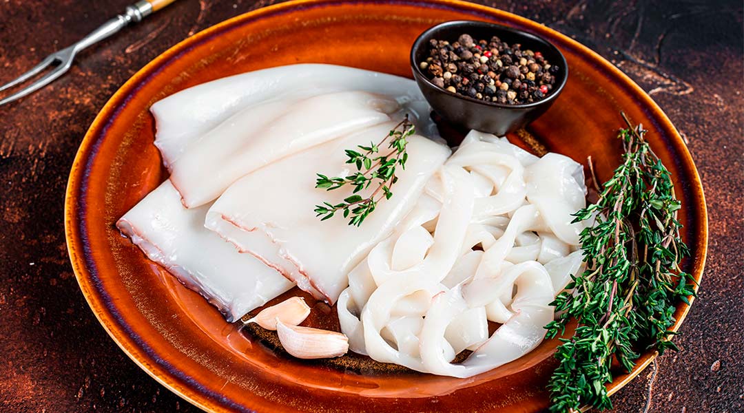 Preparación de los calamares