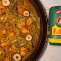 paella de pollo y verduras