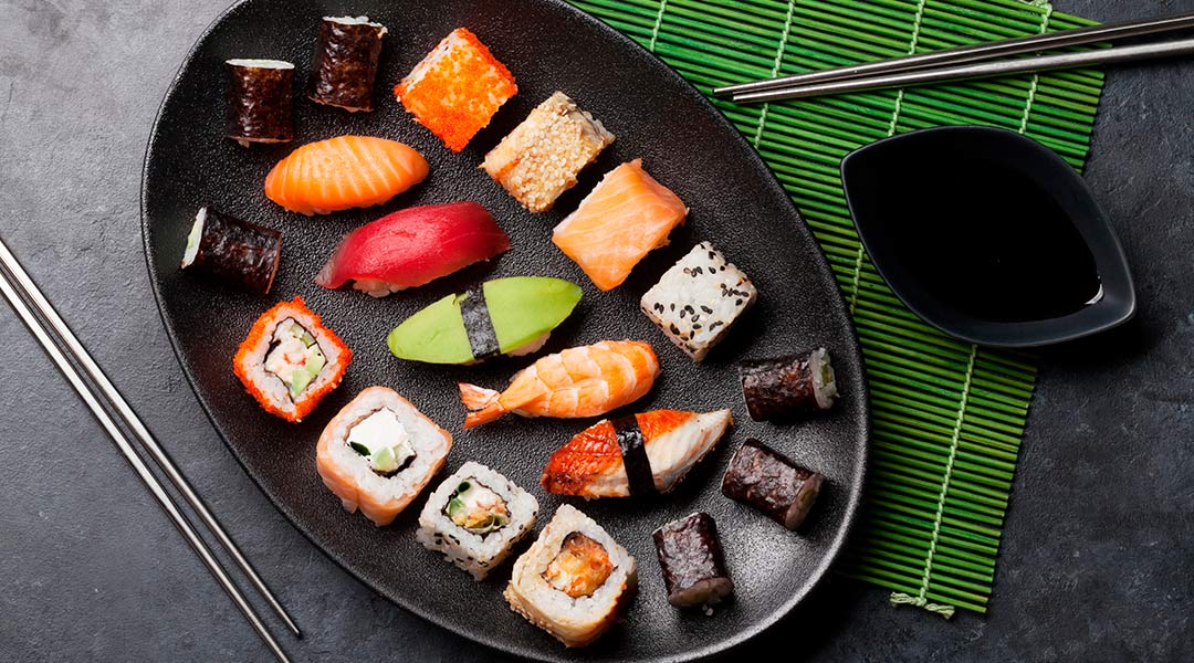 Sashimi y nigiri