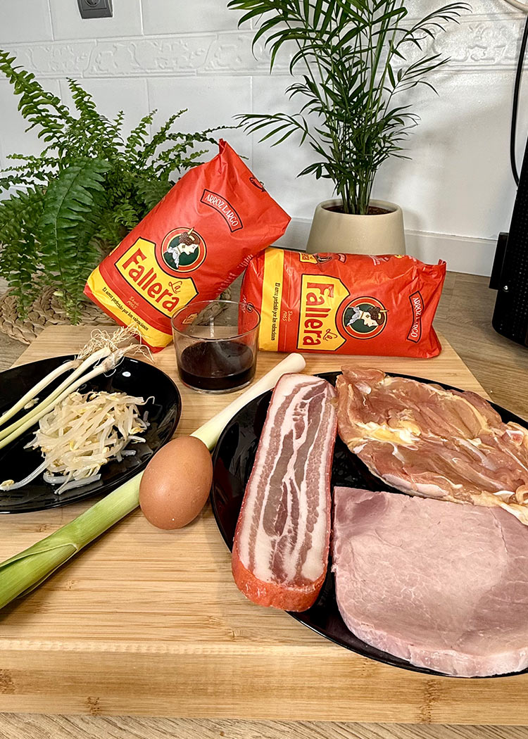 Ingredientes de Arroz chino venezolano
