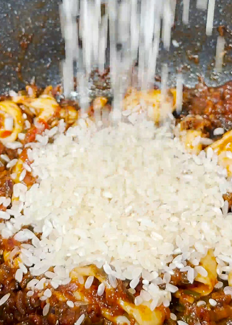 Nacarar arroz para Arroz con marisco congelado