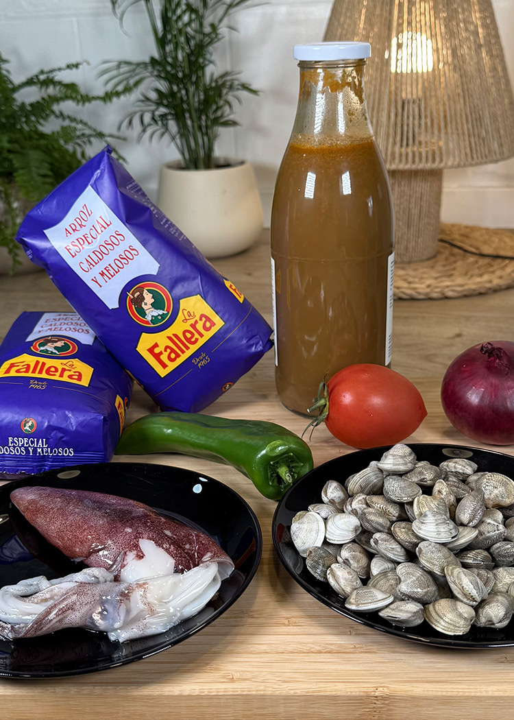 Ingredientes de Arroz con chirlas