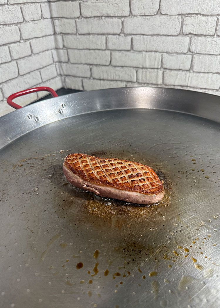 Marcar pato en Arroz con pato, setas y foei