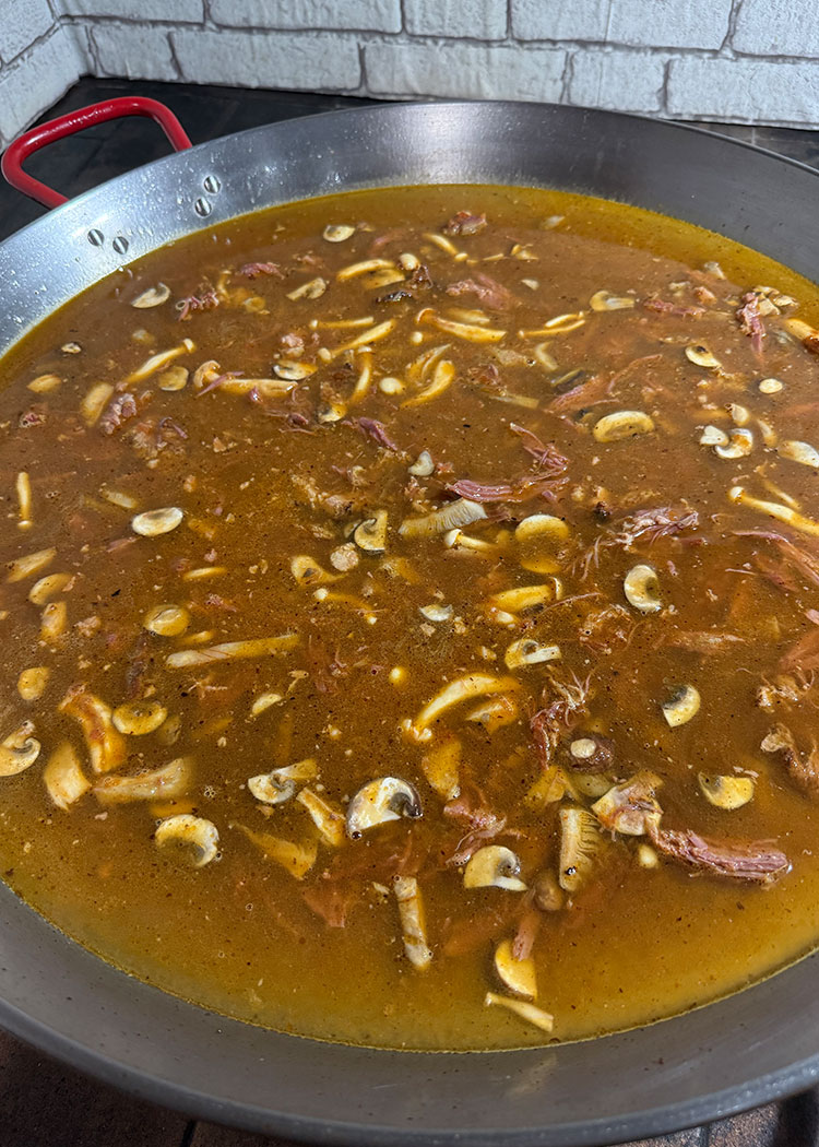 Cocinar Arroz con pato, setas y foei