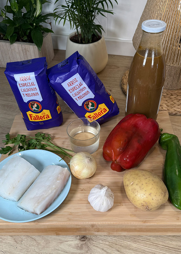 Ingredientes de Arroz con bacalao de la abuela