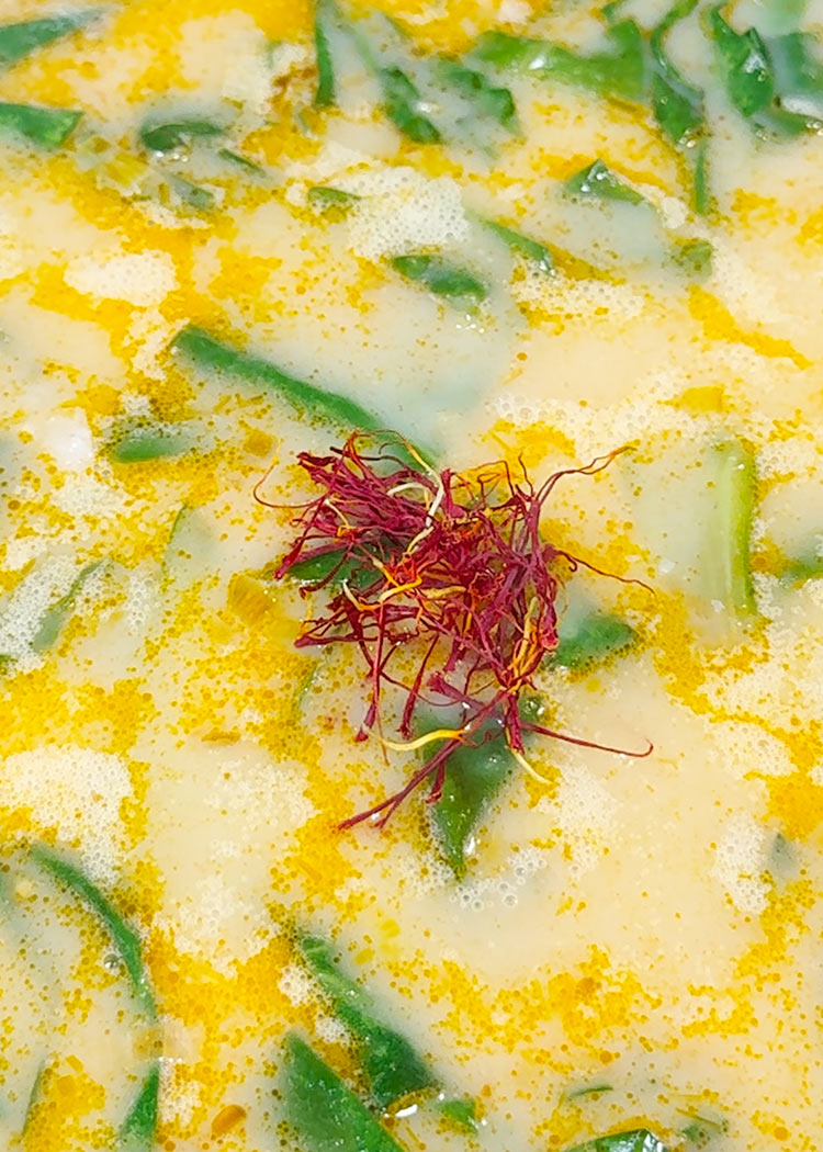 Azafrán a arroz con acelgas