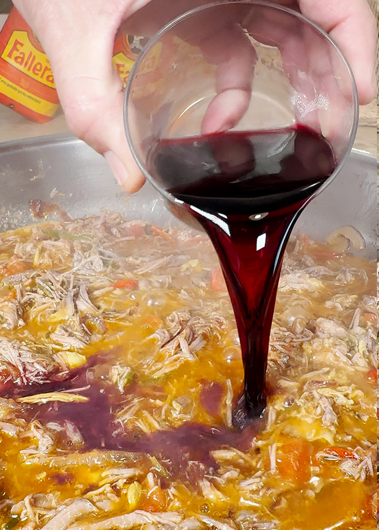vino tinto para ropa vieja cuba