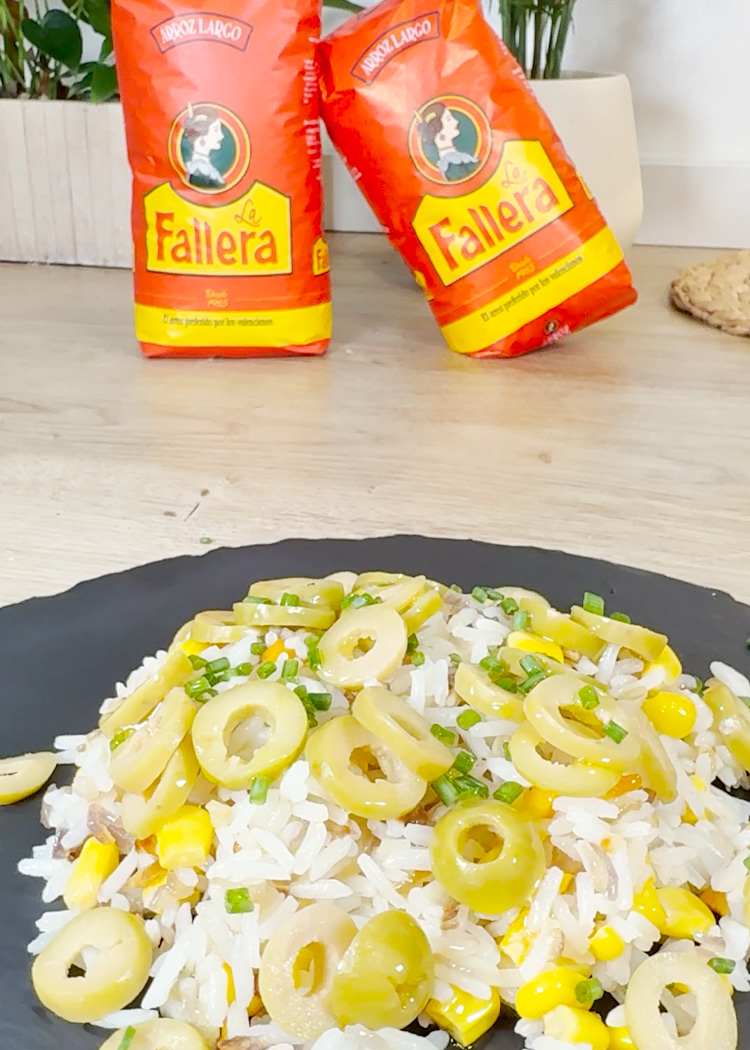 Presentación de Arroz con aceitunas