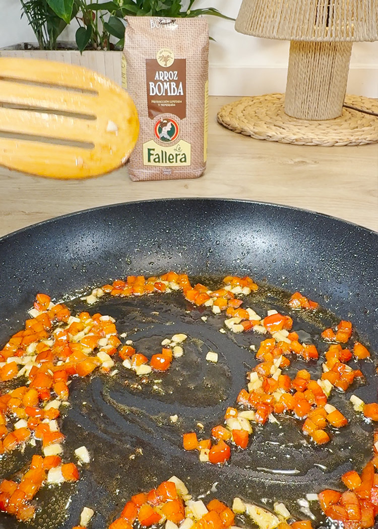 Sofrito de arroz murciano