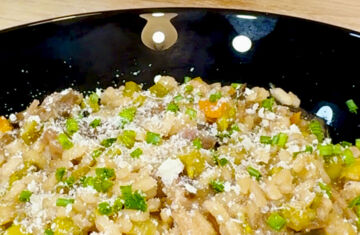 imagen receta Risotto de verduras cremoso y fácil
