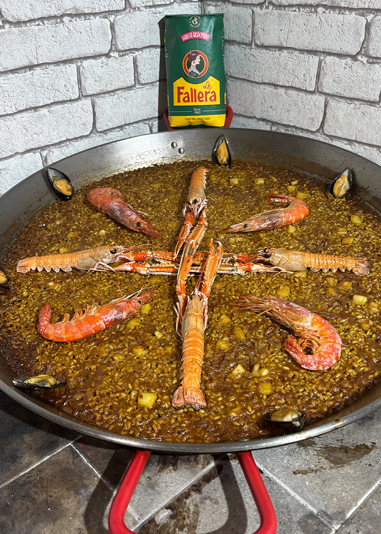 reposar arroz con marisco