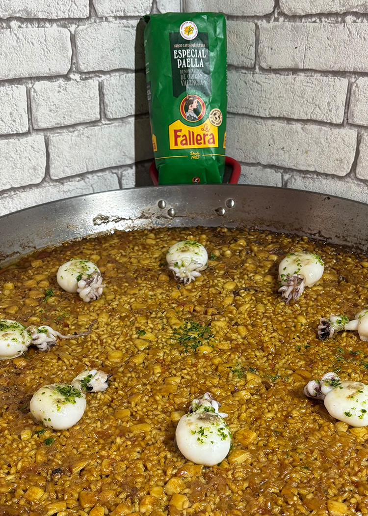 dejar reposar para arroz con sepia 
