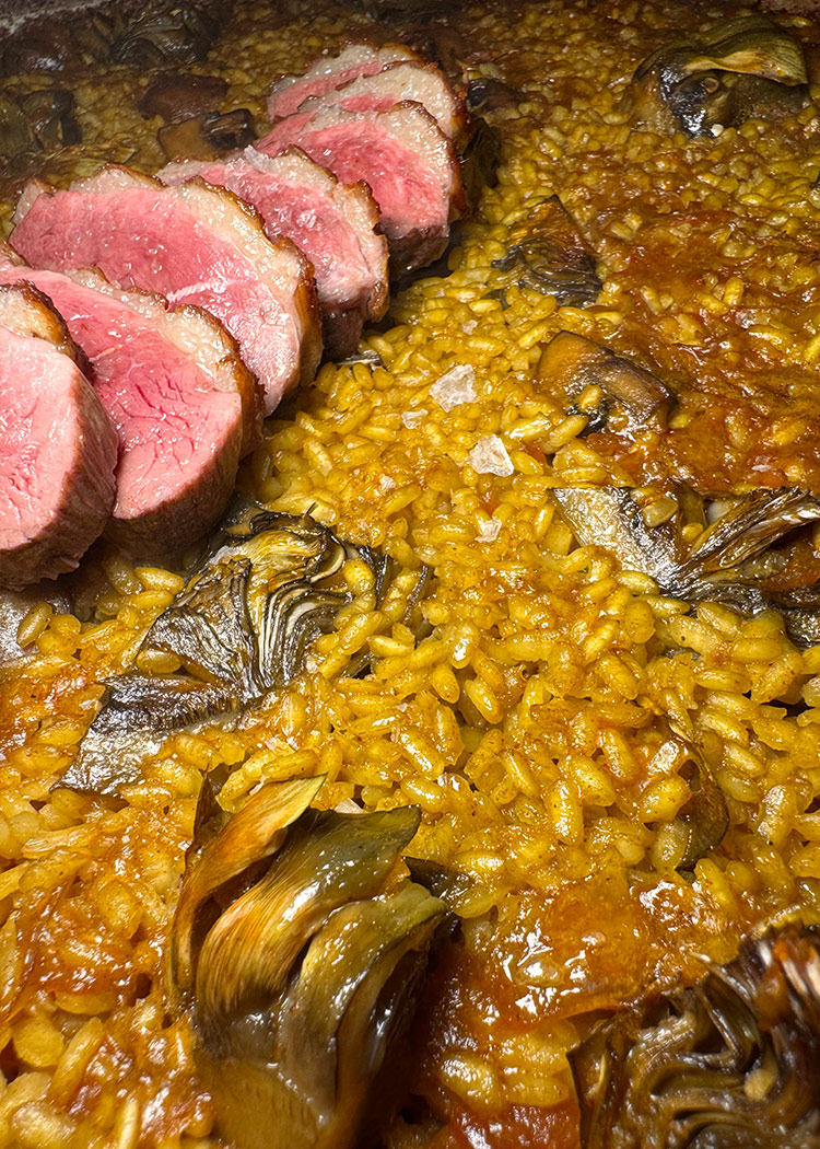 reposo para arroz con magret de pato 