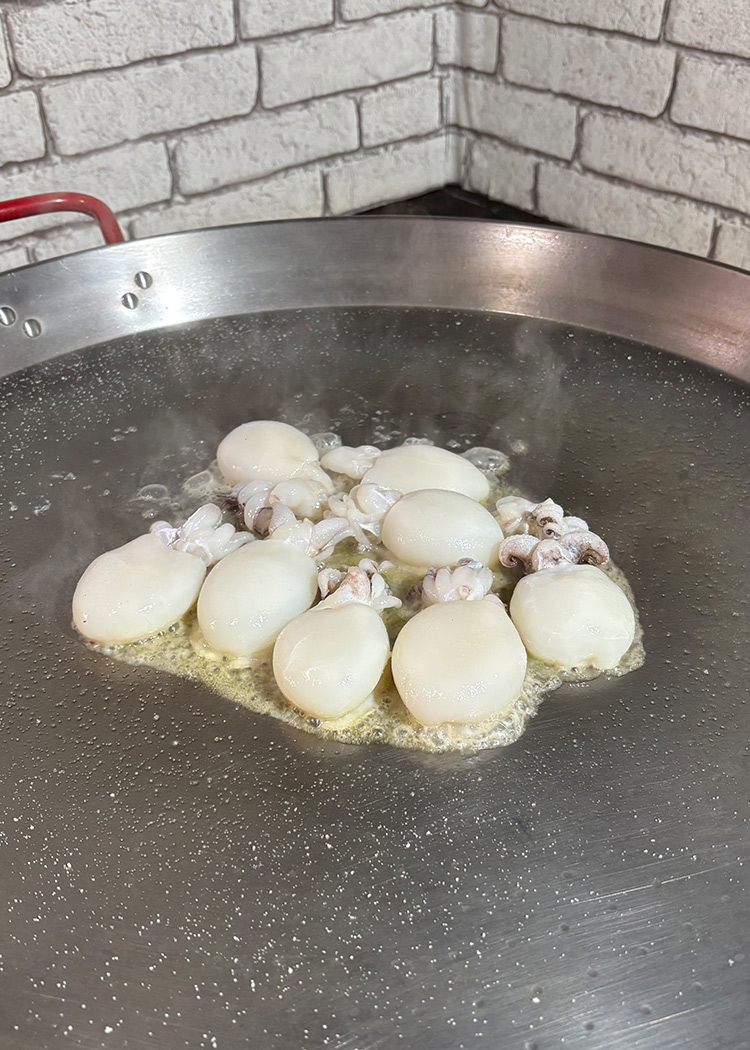 marcar los sapionets para arroz con sepia 