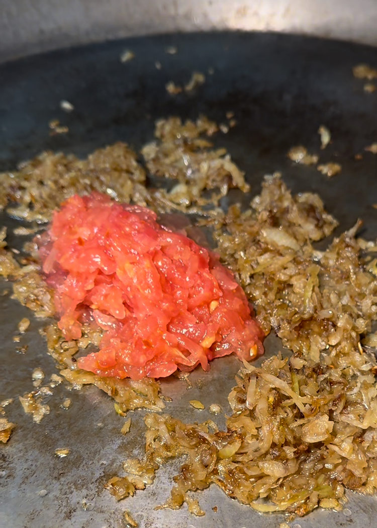 sofrito para arroz con magret de pato 