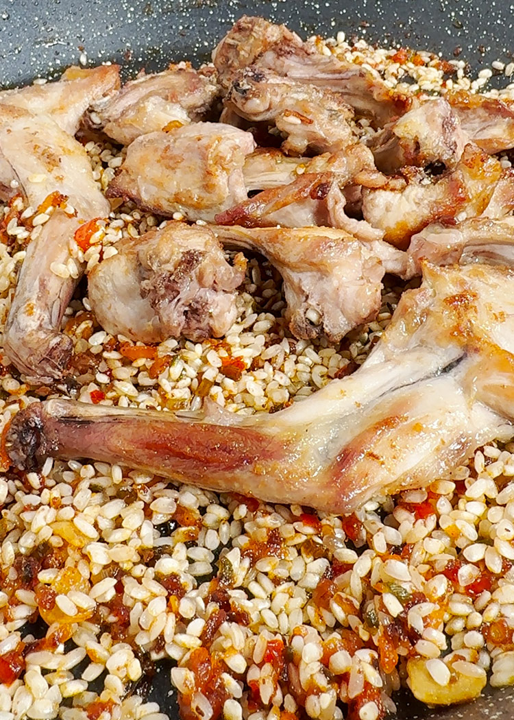 nacarar arroz para arroz con conejo
