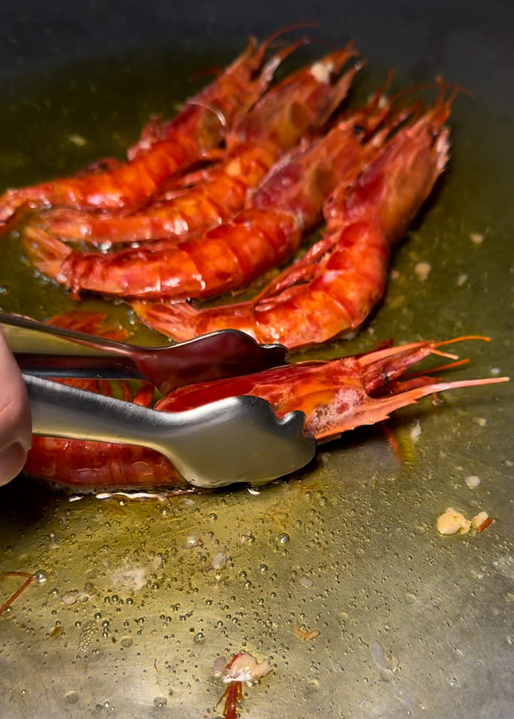 marcar carabineros para paella de carabineros 