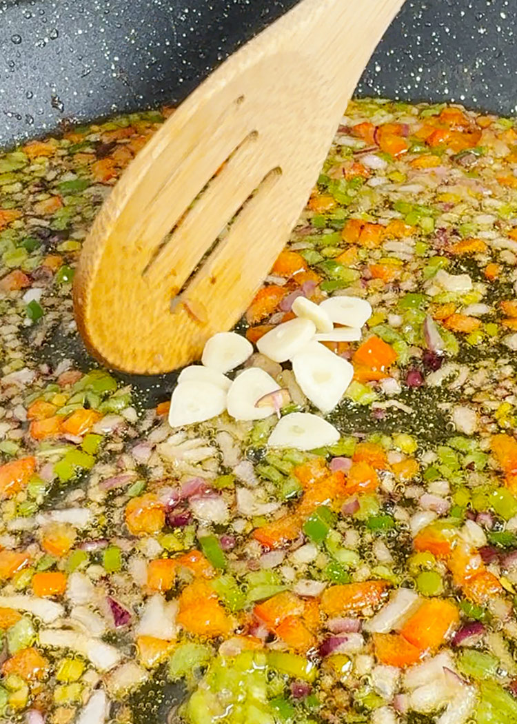 verduras para arroz con conejo