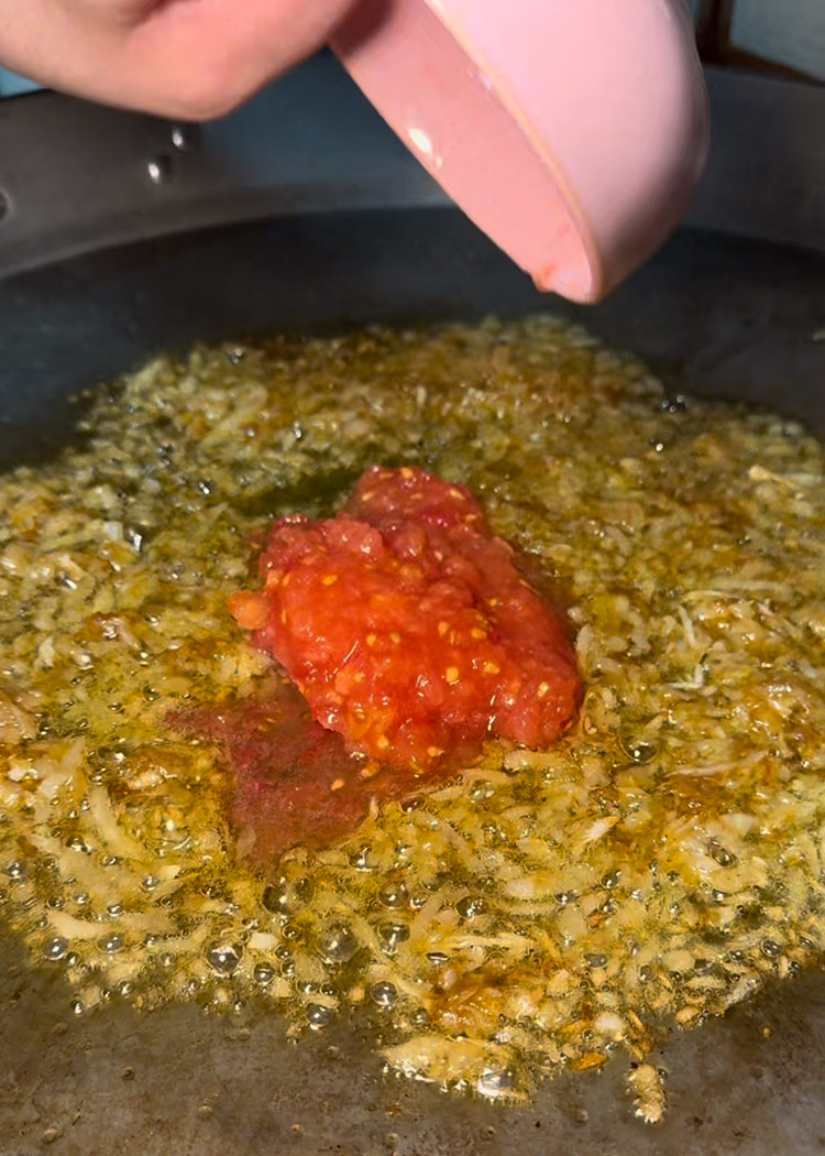 sofrito para paella de carabineros 