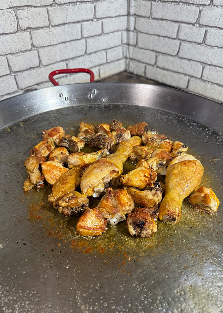 dora el pollo para paella de pollo