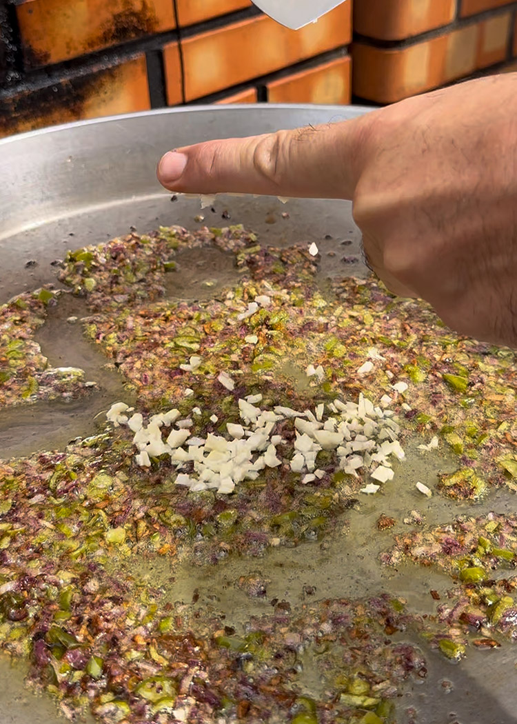 sofrito para arroz con salmón 