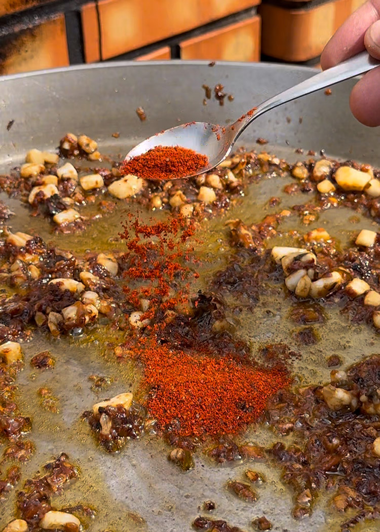 sepia para arroz con salmón 
