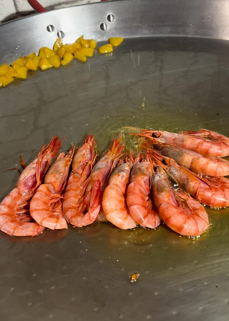 marcar gambas para paella de gambas