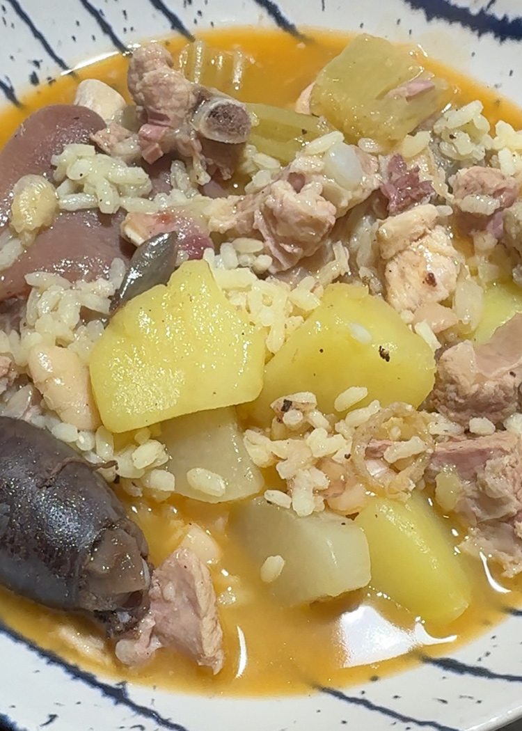 reposar arroz para amb fesols i naps