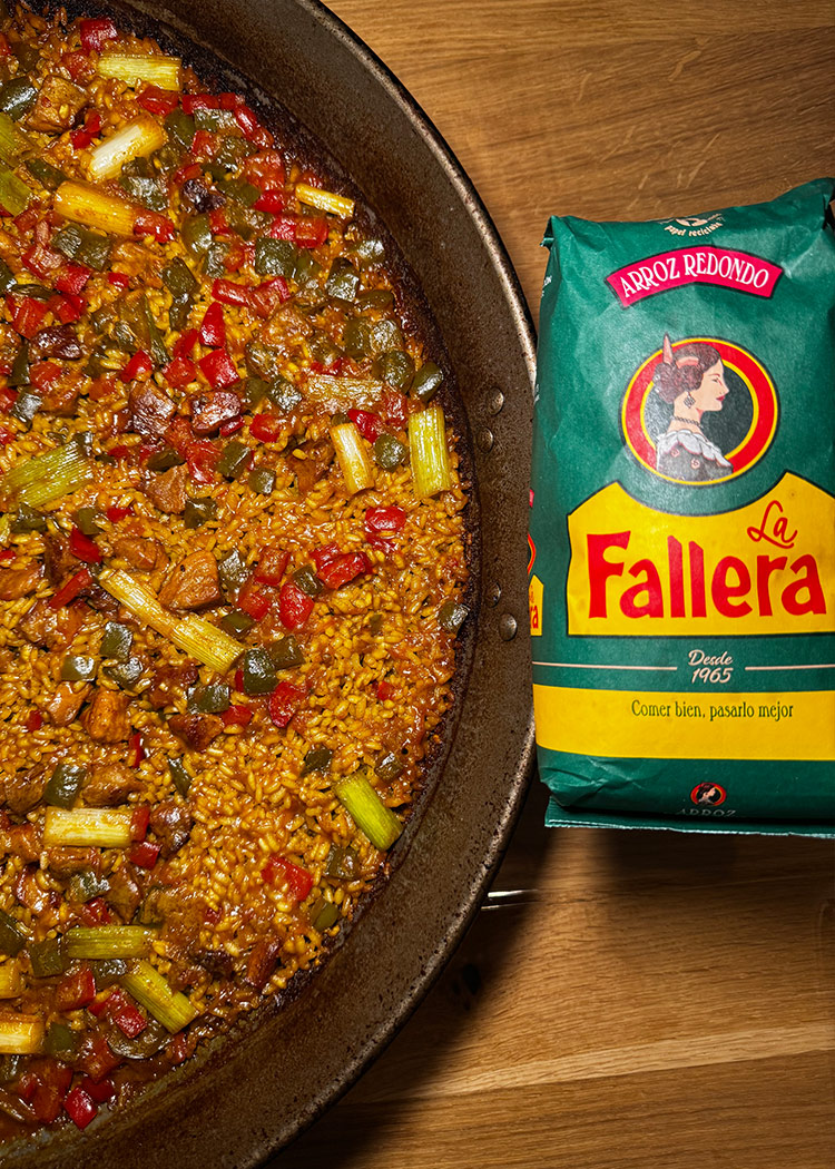 Reposo para arroz de magro y verduras