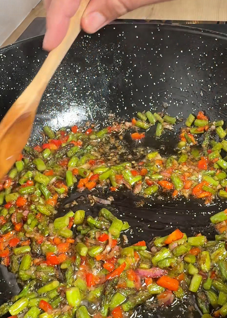 Sofrito para arroz caldoso